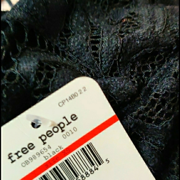 Free People Reese Lace Bralette in Black XS - Picture 4 of 4